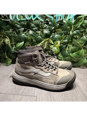 Vans Ultrarange Exo Hi MTE Drizzle Gray Hiking Sneaker Boots Mens Sz 6.5 Women 8